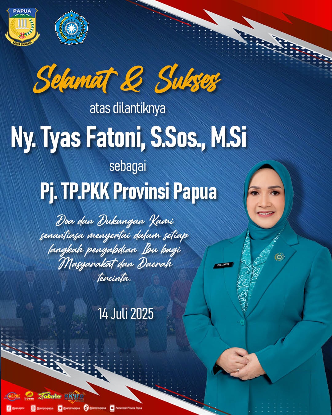 Pelantikan Pj. TP.PKK Provinsi Papua